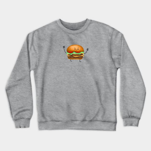 Double Cheeseburger Crewneck Sweatshirt by mailshansen